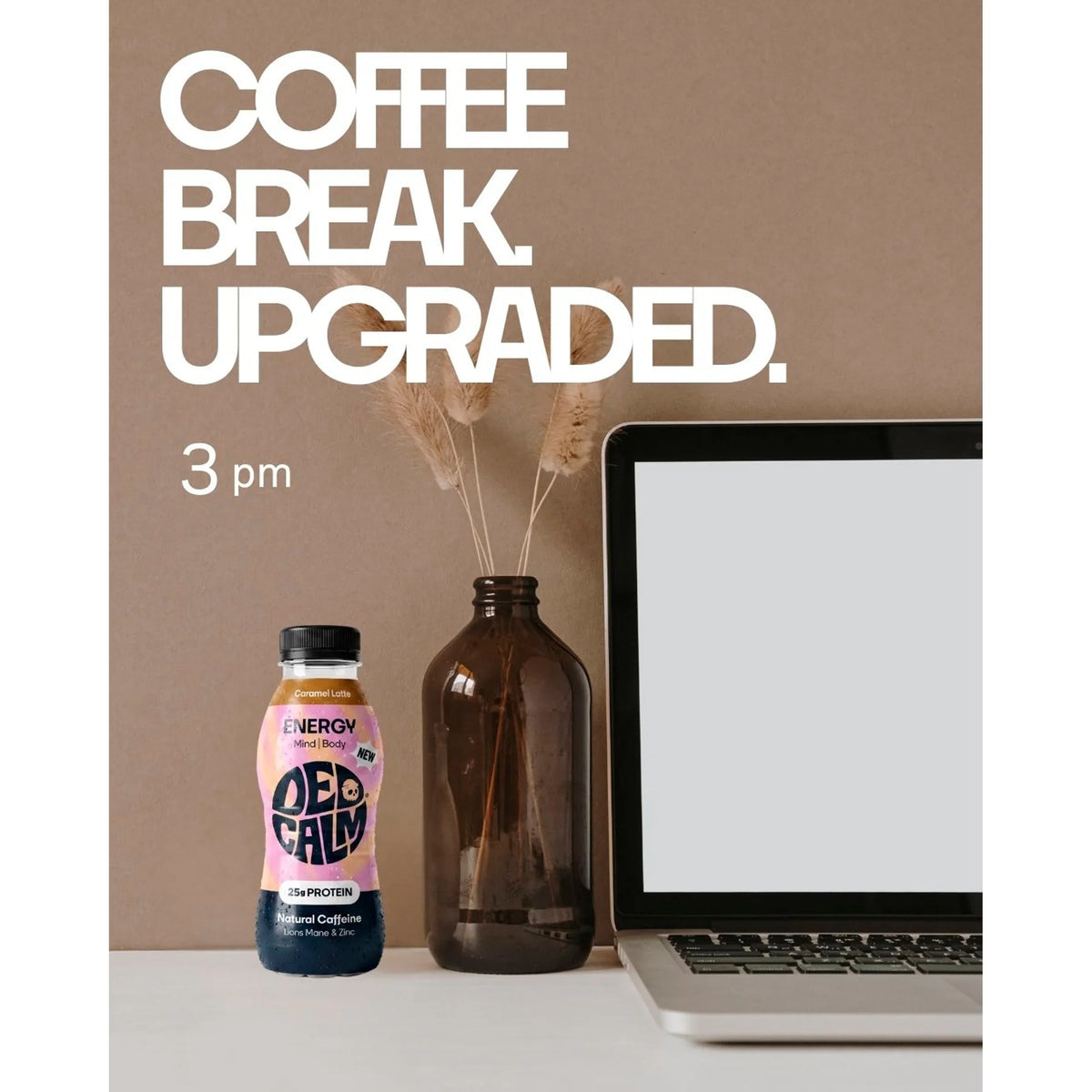 Protein Energy Drink - Caramel Latte by DEDCALM at The British Vault
