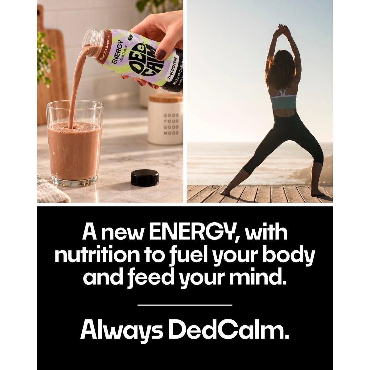 Protein Energy Drink - Chocolate by DEDCALM at The British Vault