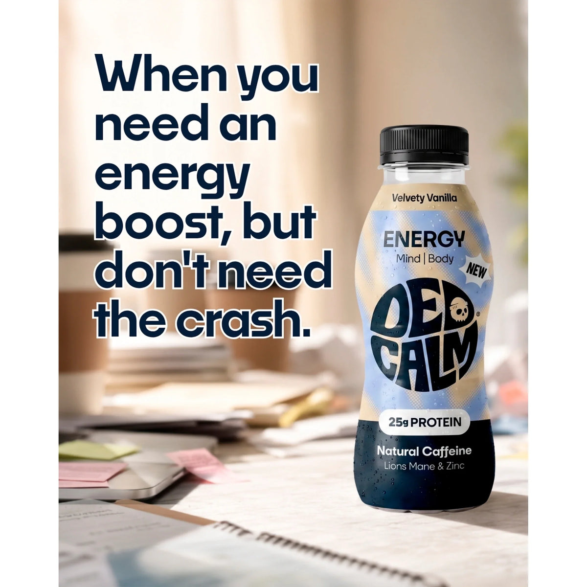 Protein Energy Drink - Vanilla by DEDCALM at The British Vault