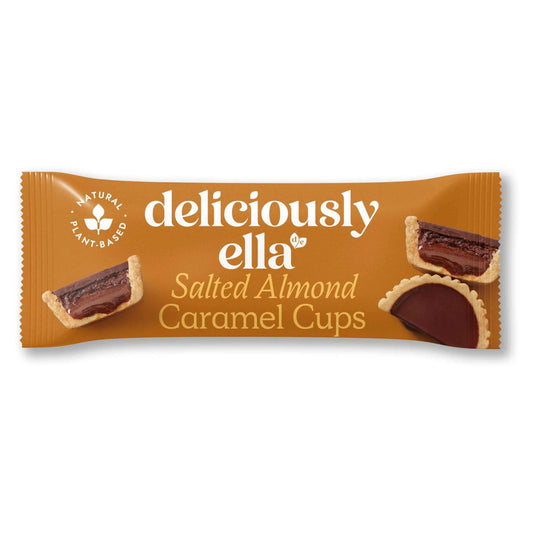 Almond Butter & Caramel Cups by DELICIOUSLY ELLA