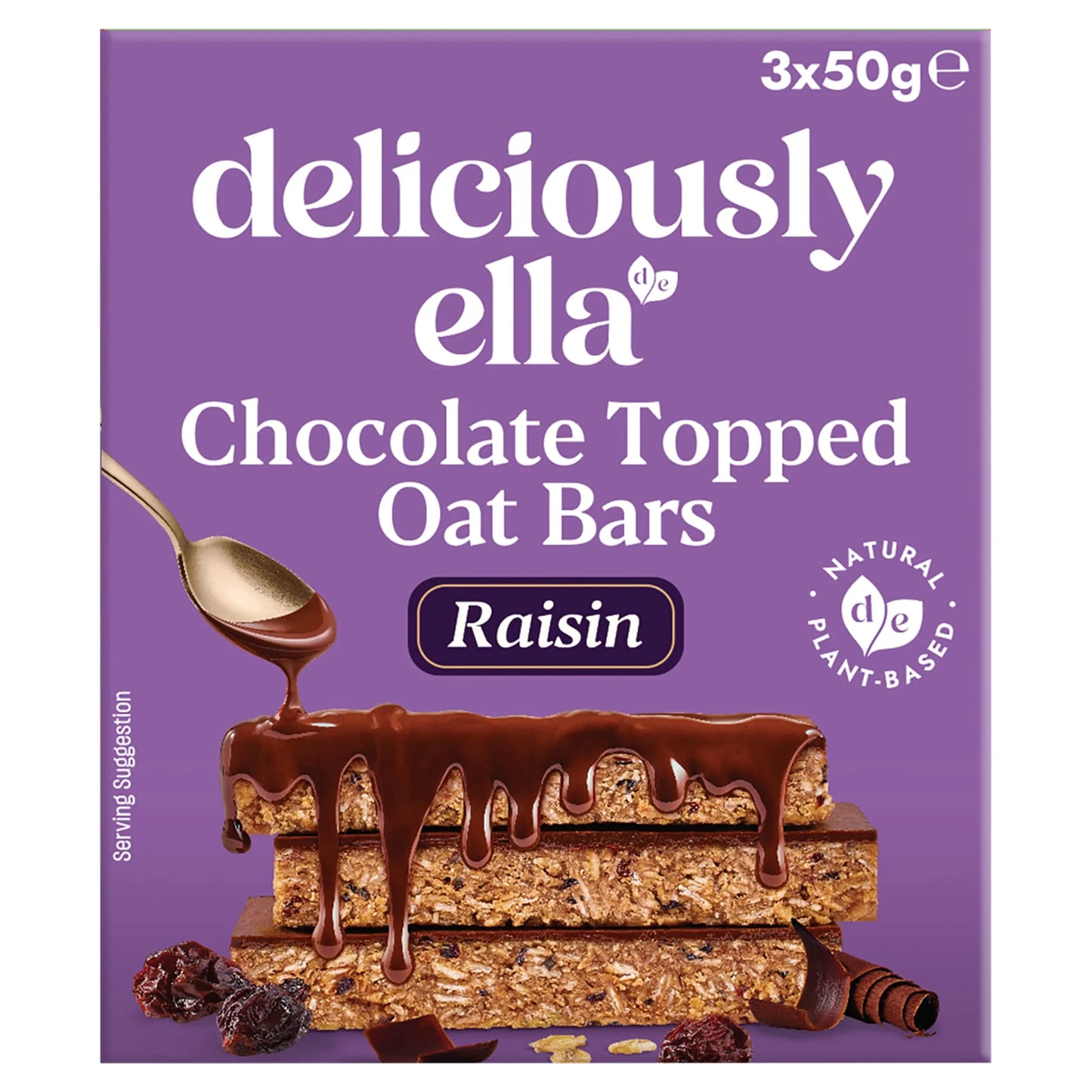 Chocolate Topped Raisin Oat by DELICIOUSLY ELLA