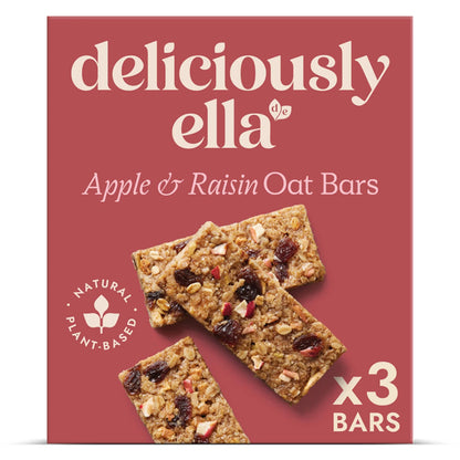 Oat Bars - Apple, Raisin & Cinnamon 3 Pack 50g by DELICIOUSLY ELLA