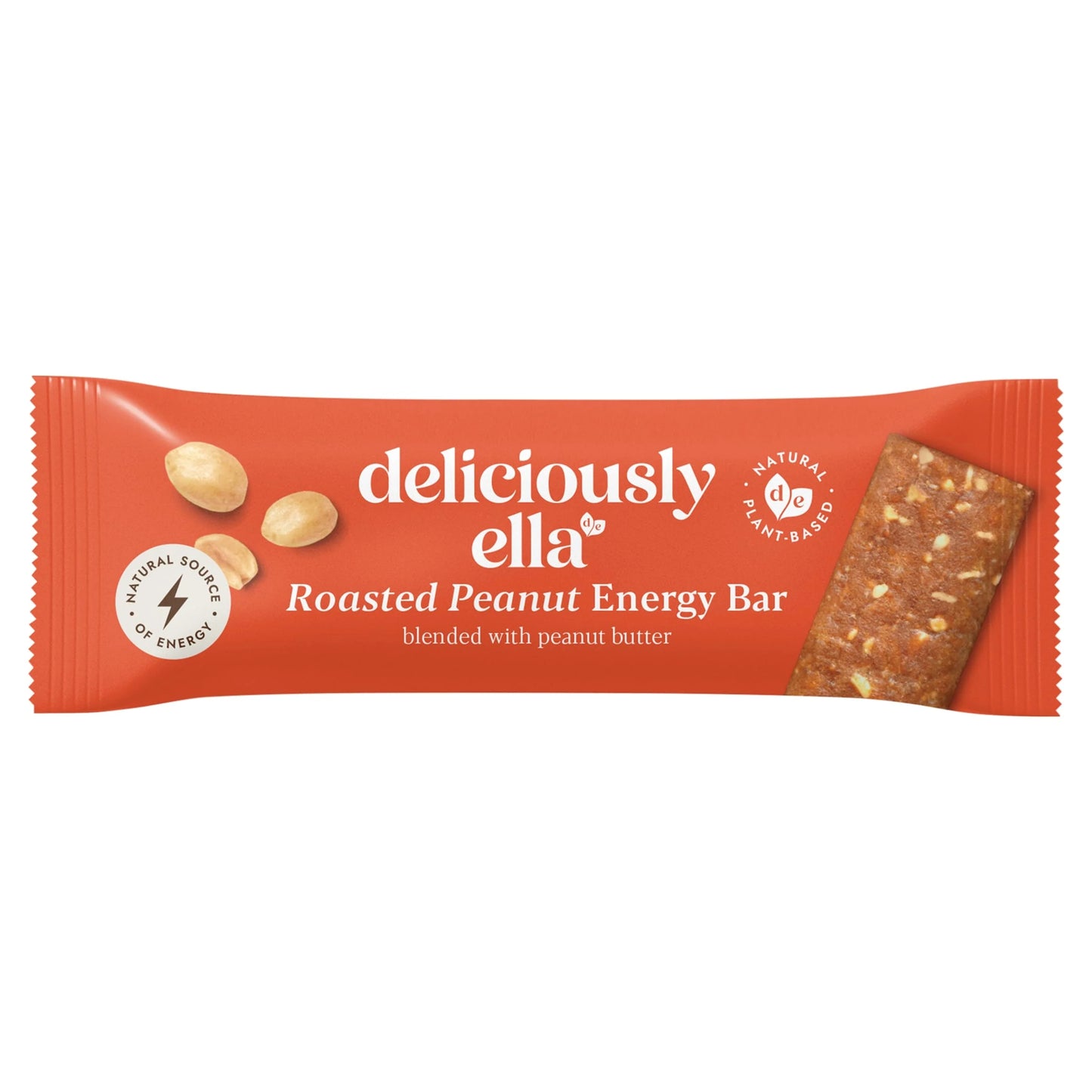Roasted Peanut Energy Bar 40g by DELICIOUSLY ELLA