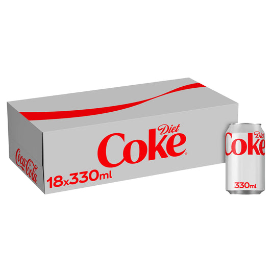 Diet Coke 18x330ml by Coca-Cola