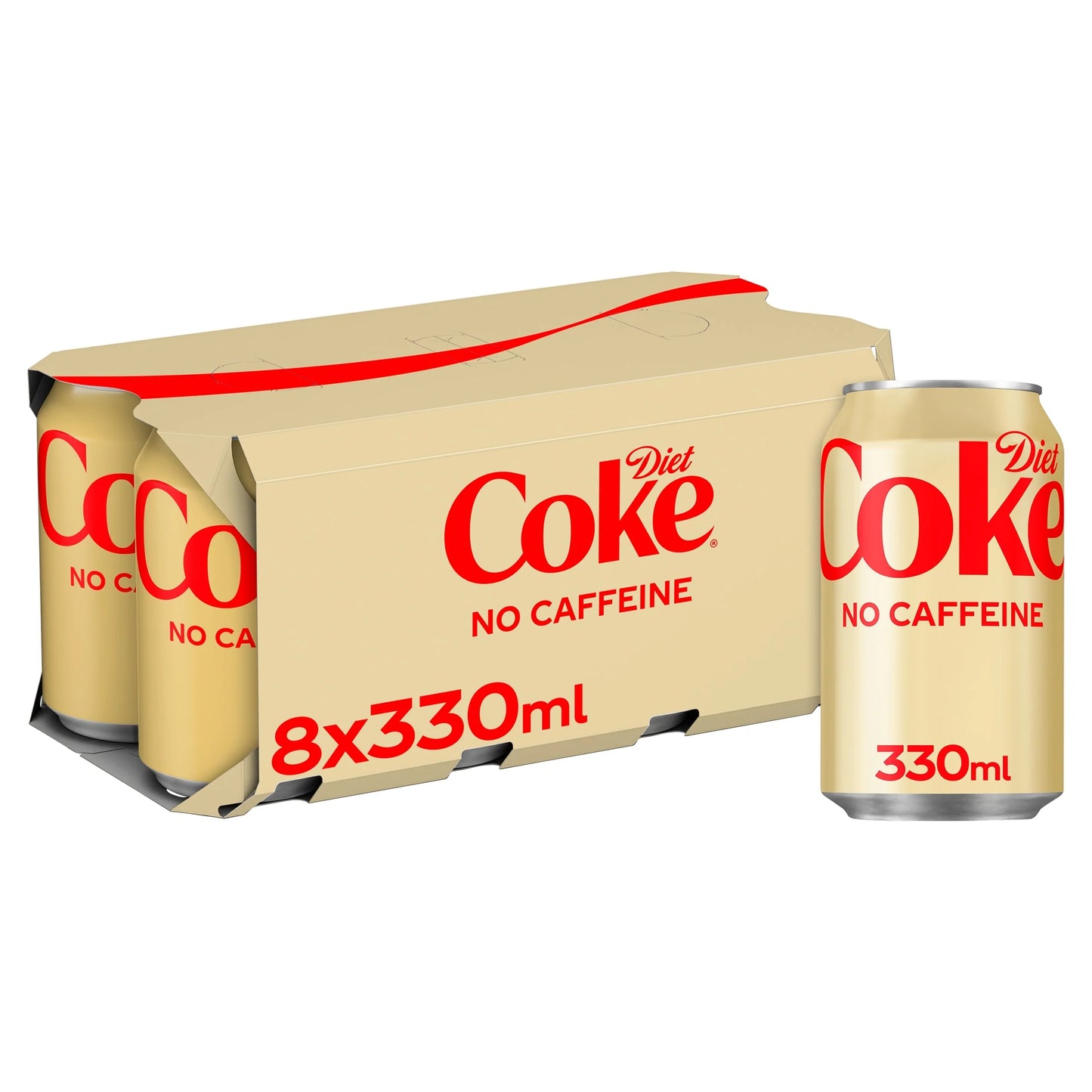 Diet Coke Caffeine Free 8x330ml by Coca-Cola