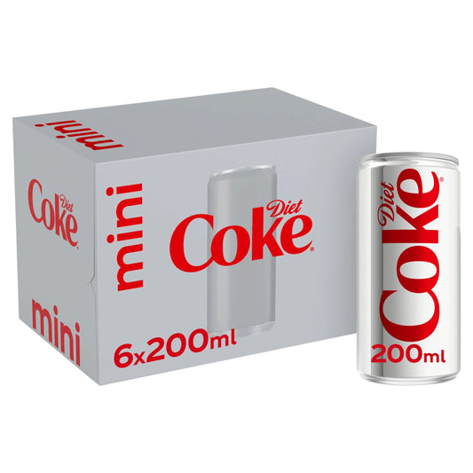 Mini No Calories No Sugar 6x200ml by DIET COKE