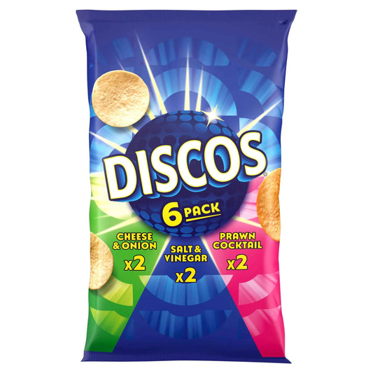 Discos Variety Multipack Crisps 6x25.5g by KP