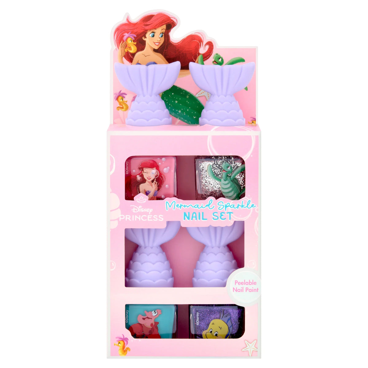 Mermaid Sparkle Nail Paints 4 by DISNEY PRINCESS at The British Vault