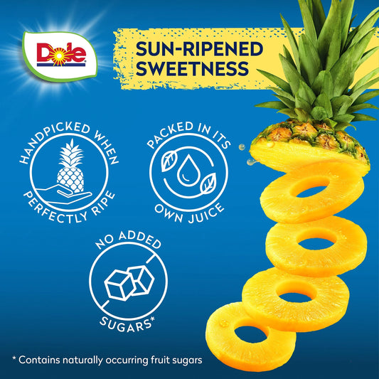 Gold Pineapple Slices In Juice 432g by Dole