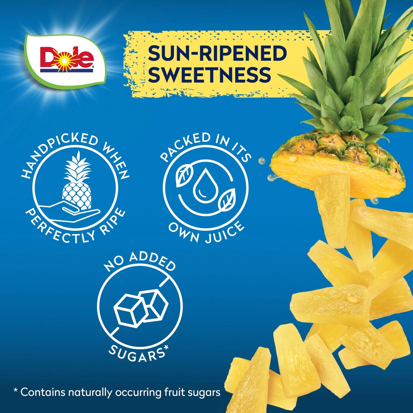 Tropical Gold Pineapple Small Chunks 227g by Dole