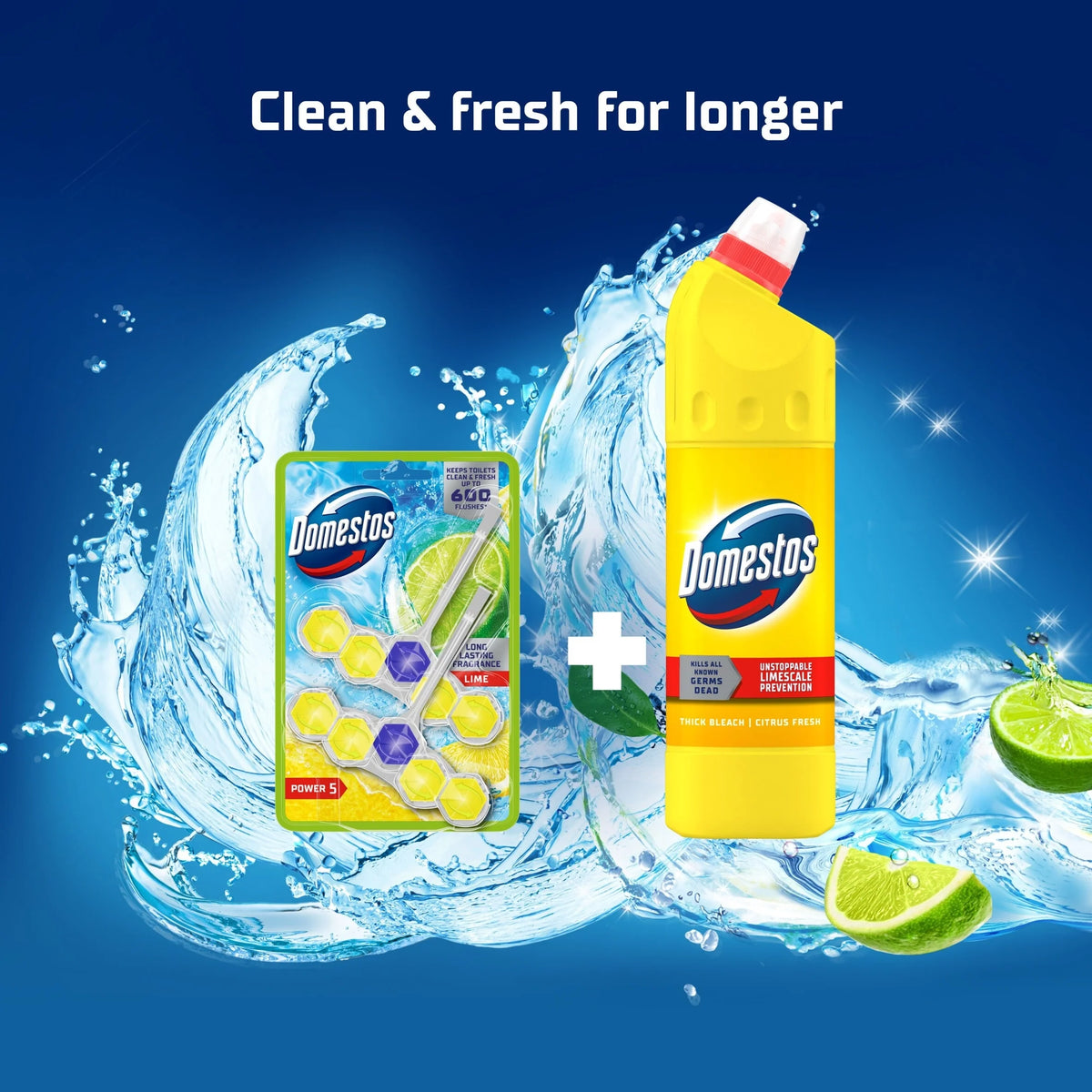 Power 5 Toilet Rim Block Freshener by Domestos