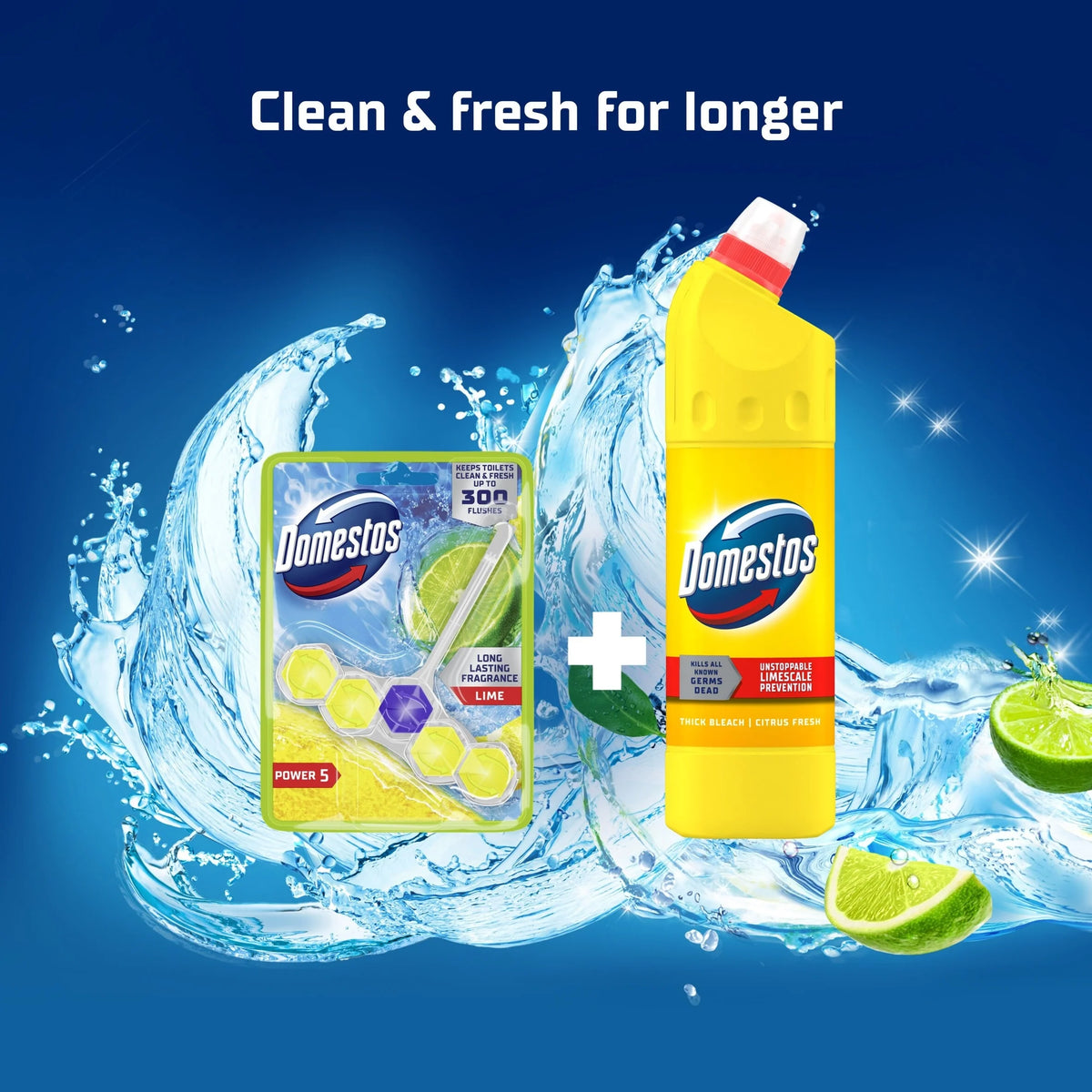 Power 5 Toilet Rim Block Freshener by Domestos