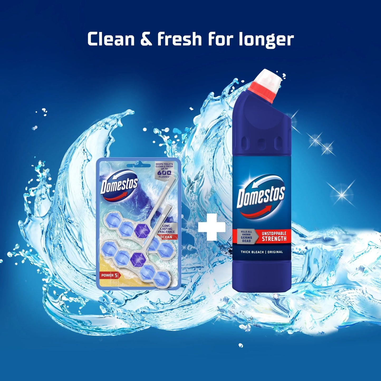 Power 5 Toilet Rim Block Freshener by Domestos