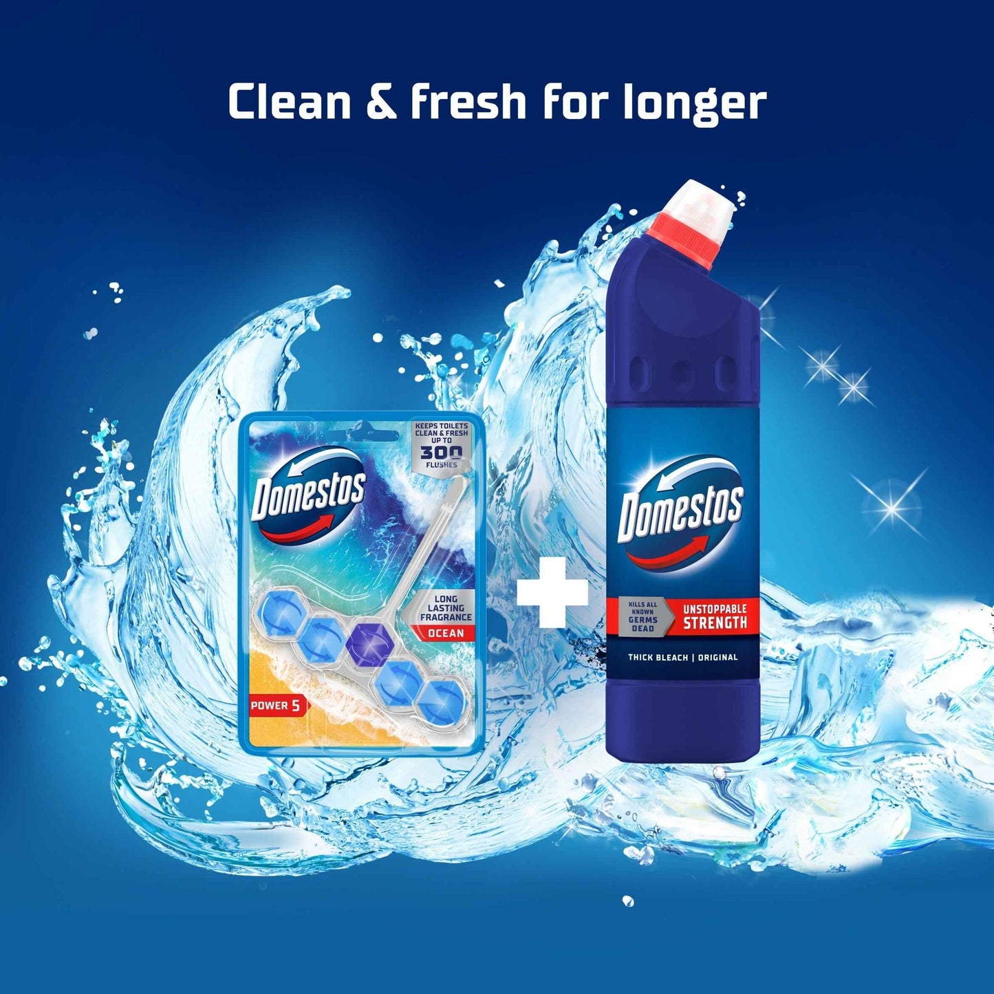 Power 5 Toilet Rim Block Freshener by Domestos
