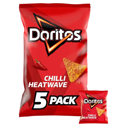 Chilli Heatwave Crisps 5 X 30g by Doritos