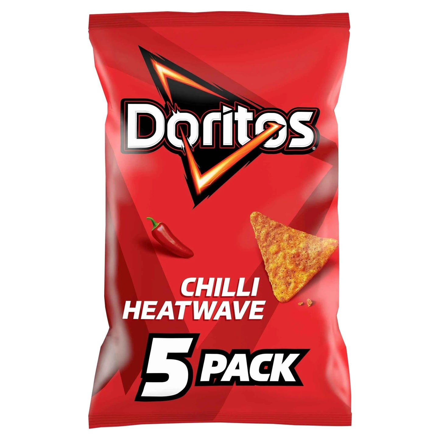 Chilli Heatwave Crisps 5 X 30g by Doritos