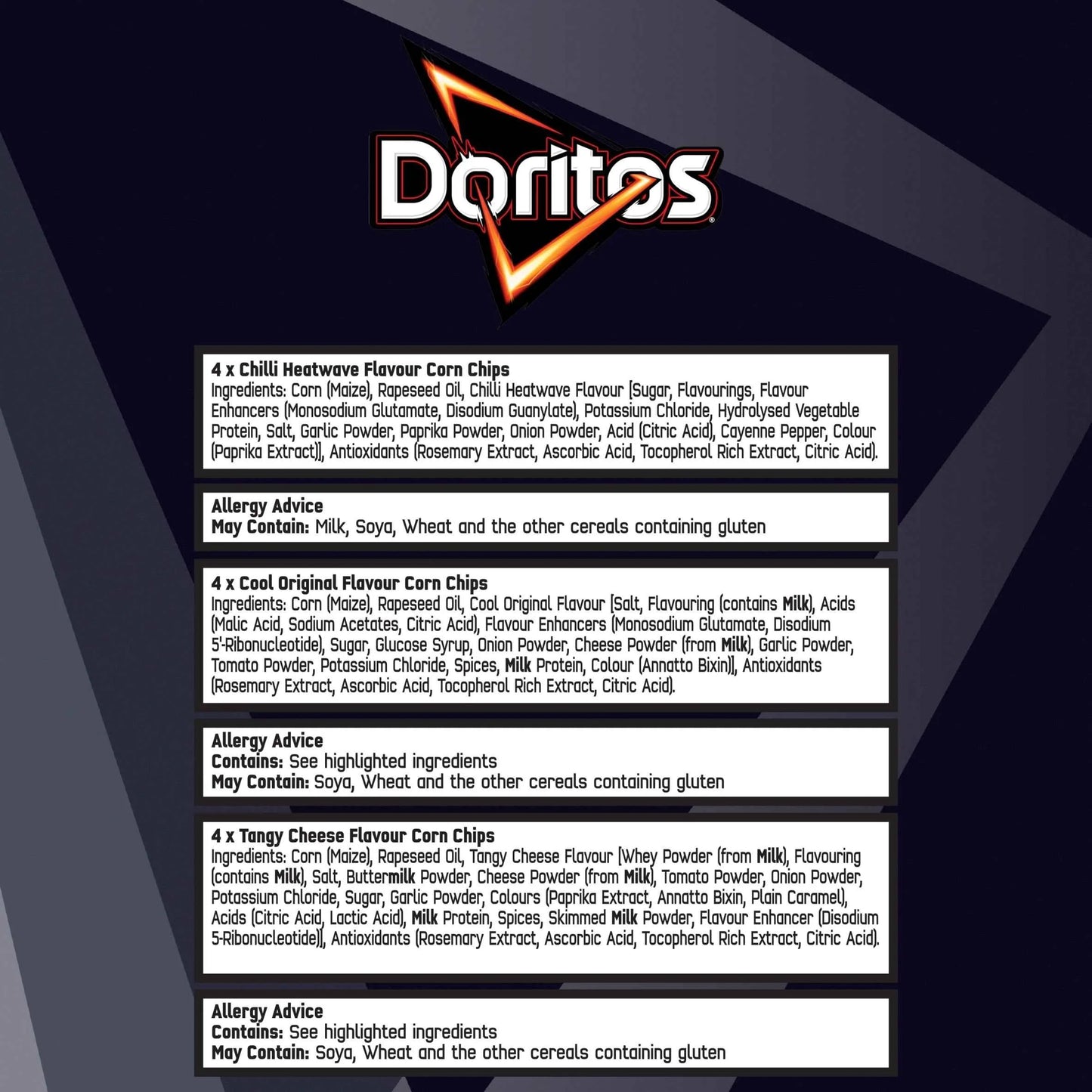 Variety Crisps 12 X 30g by Doritos