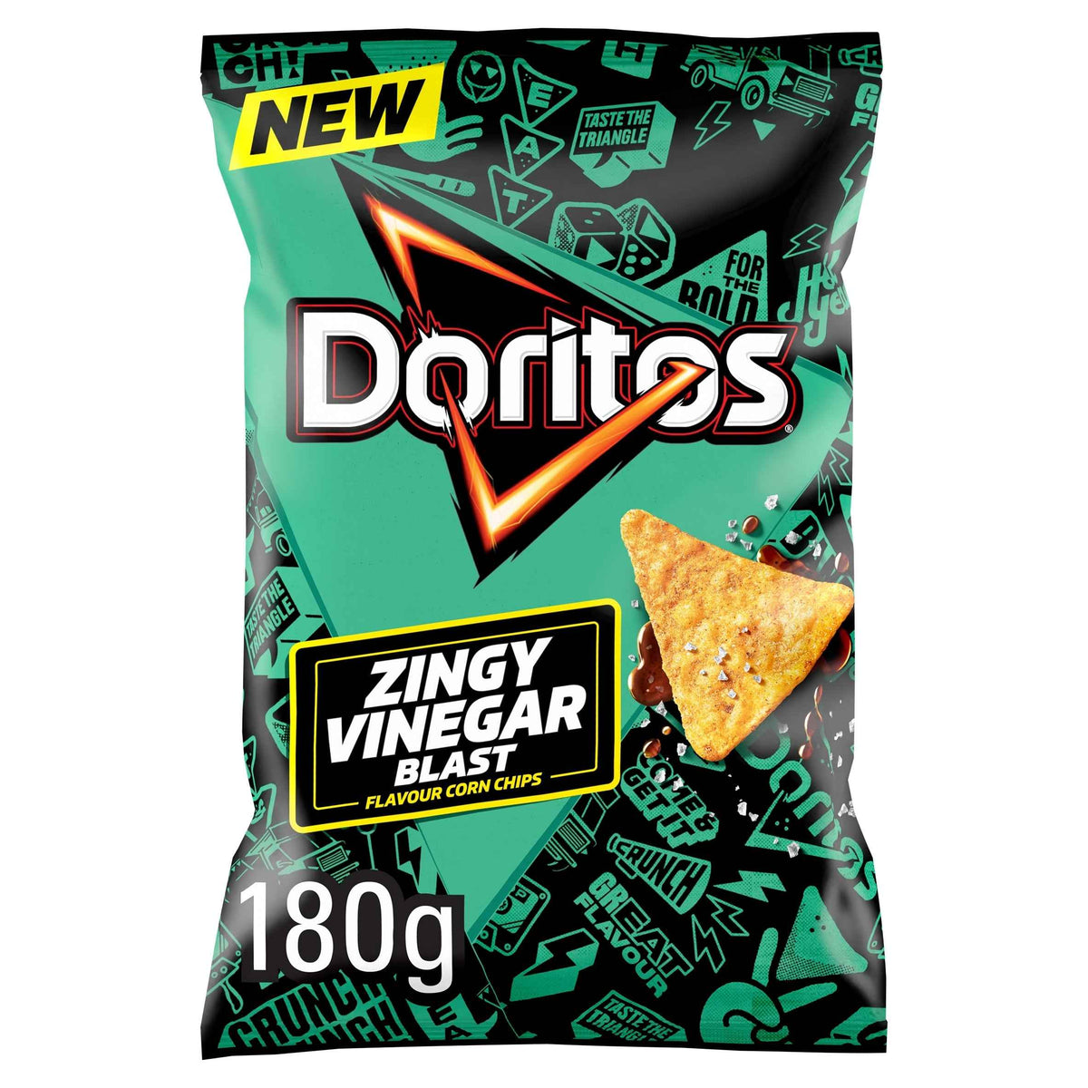 Zingy Vinegar Blast Sharing Crisps by Doritos