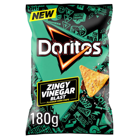 Zingy Vinegar Blast Sharing Crisps by Doritos