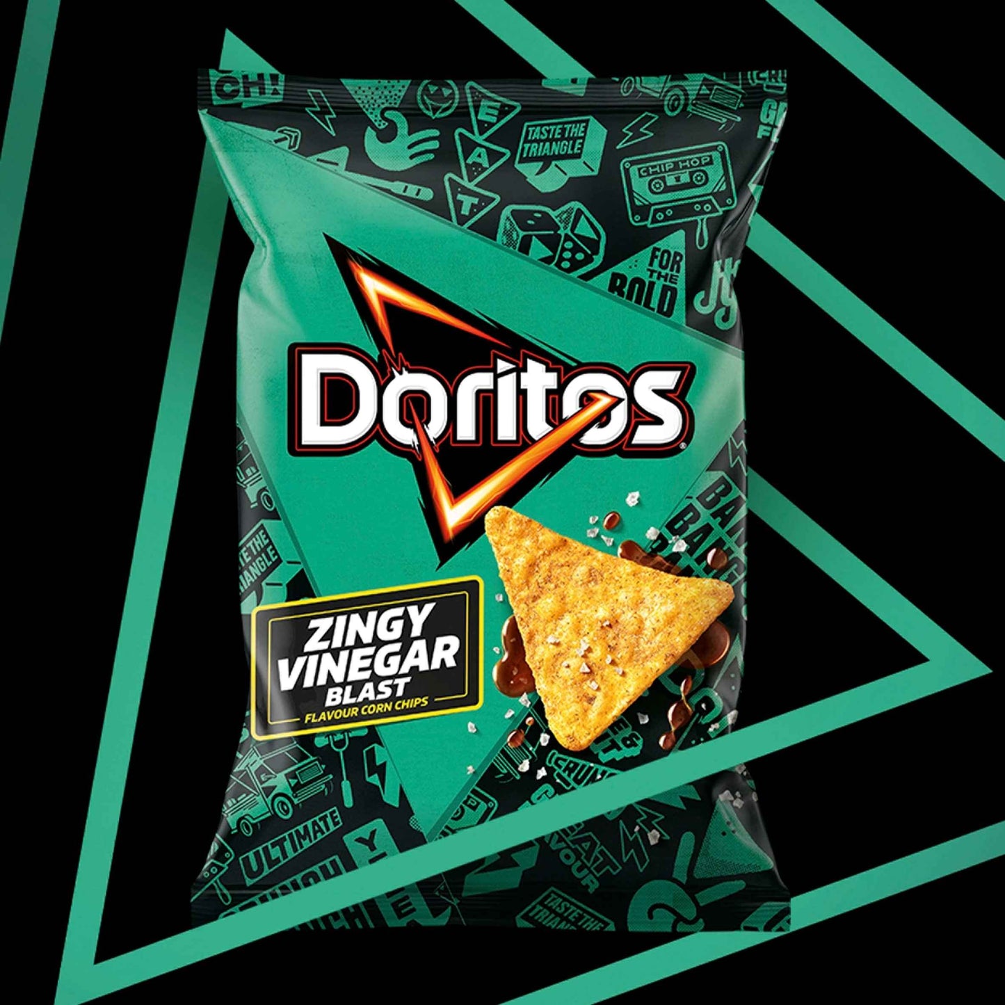 Zingy Vinegar Blast Sharing Crisps by Doritos