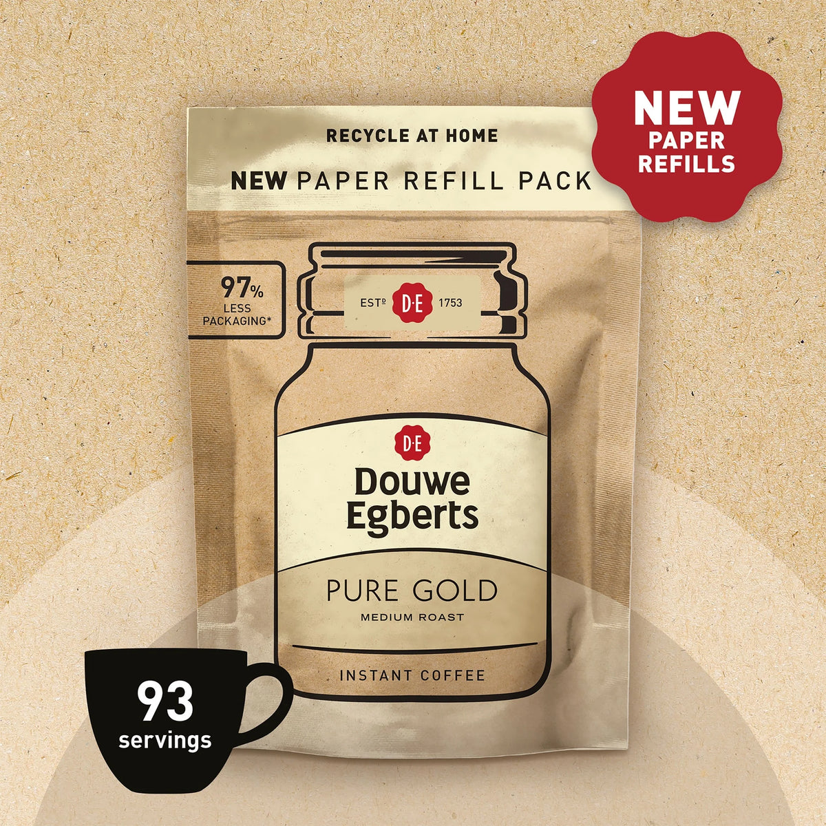 Pure Gold Paper Refill Instant by DOUWE EGBERTS