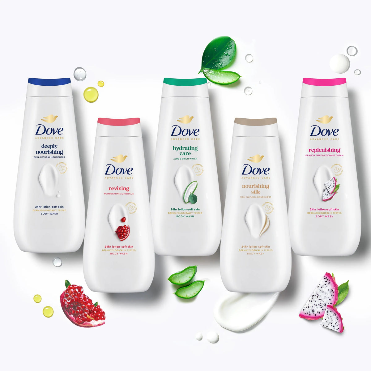 Advanced Care Nourishing Silk Shower Gel by Dove at The British Vault