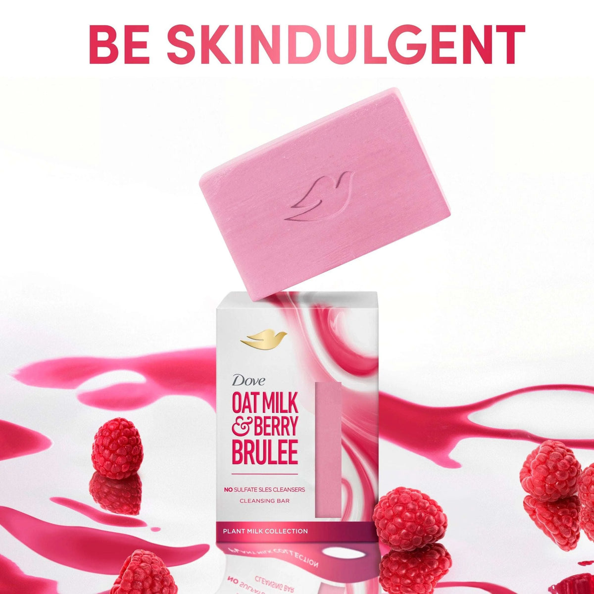 Bar Oat Milk & Berry Brulee 141g by Dove