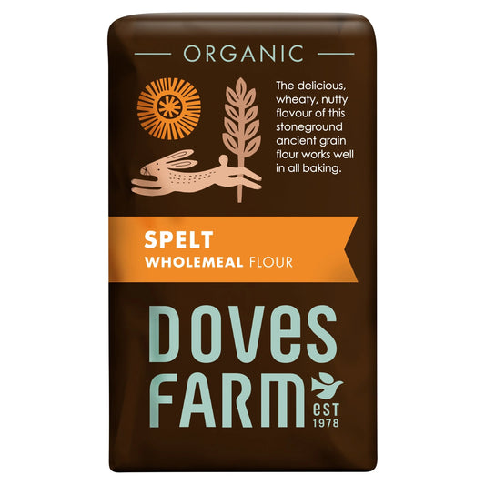 Organic Spelt Wholemeal Flour 1kg by DOVES FARM