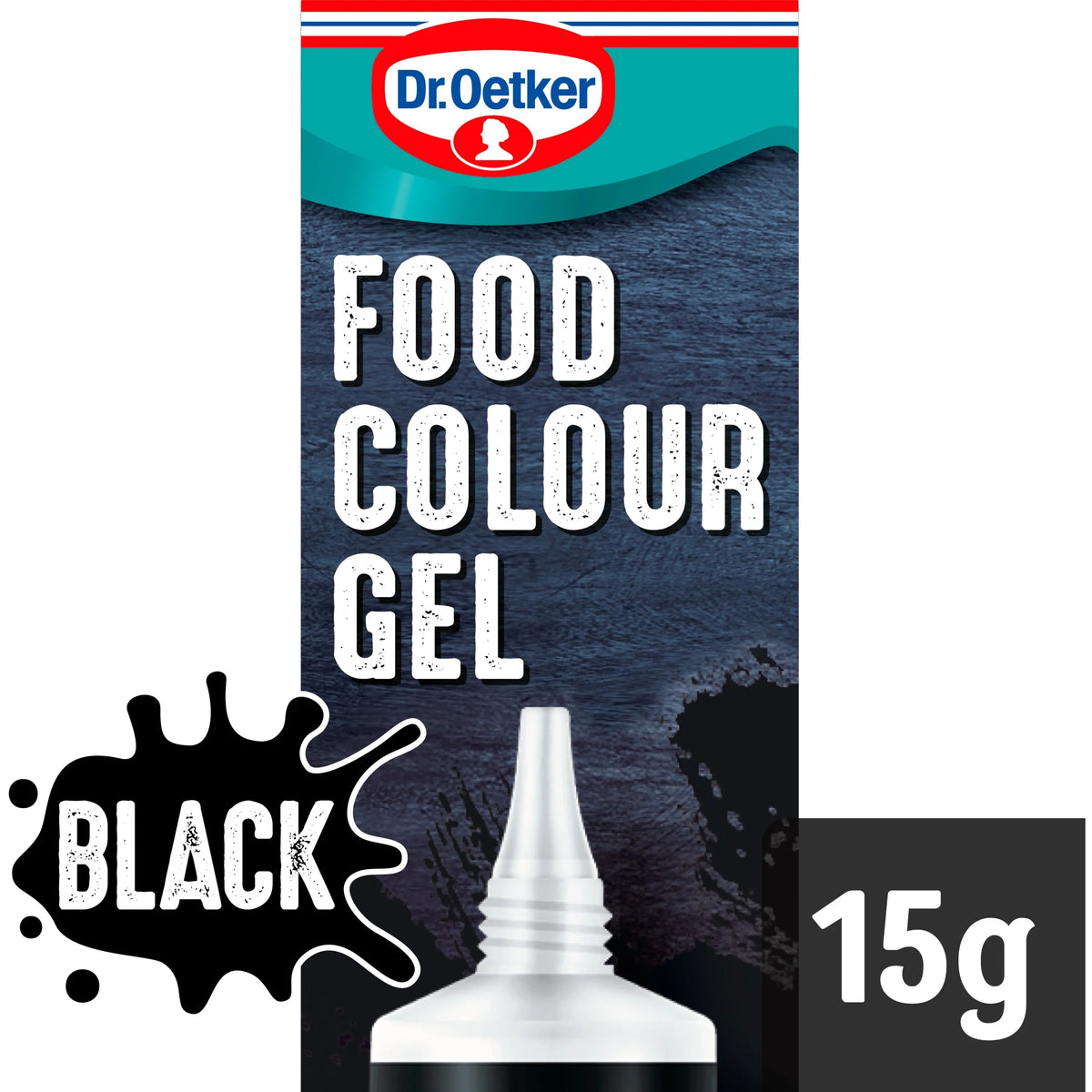 Black Extra Strong Food Colour Gel 15g by Dr. Oetker