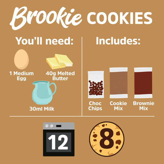 Dr Oetker Brookie Cookies Baking Mix 390g by Dr. Oetker