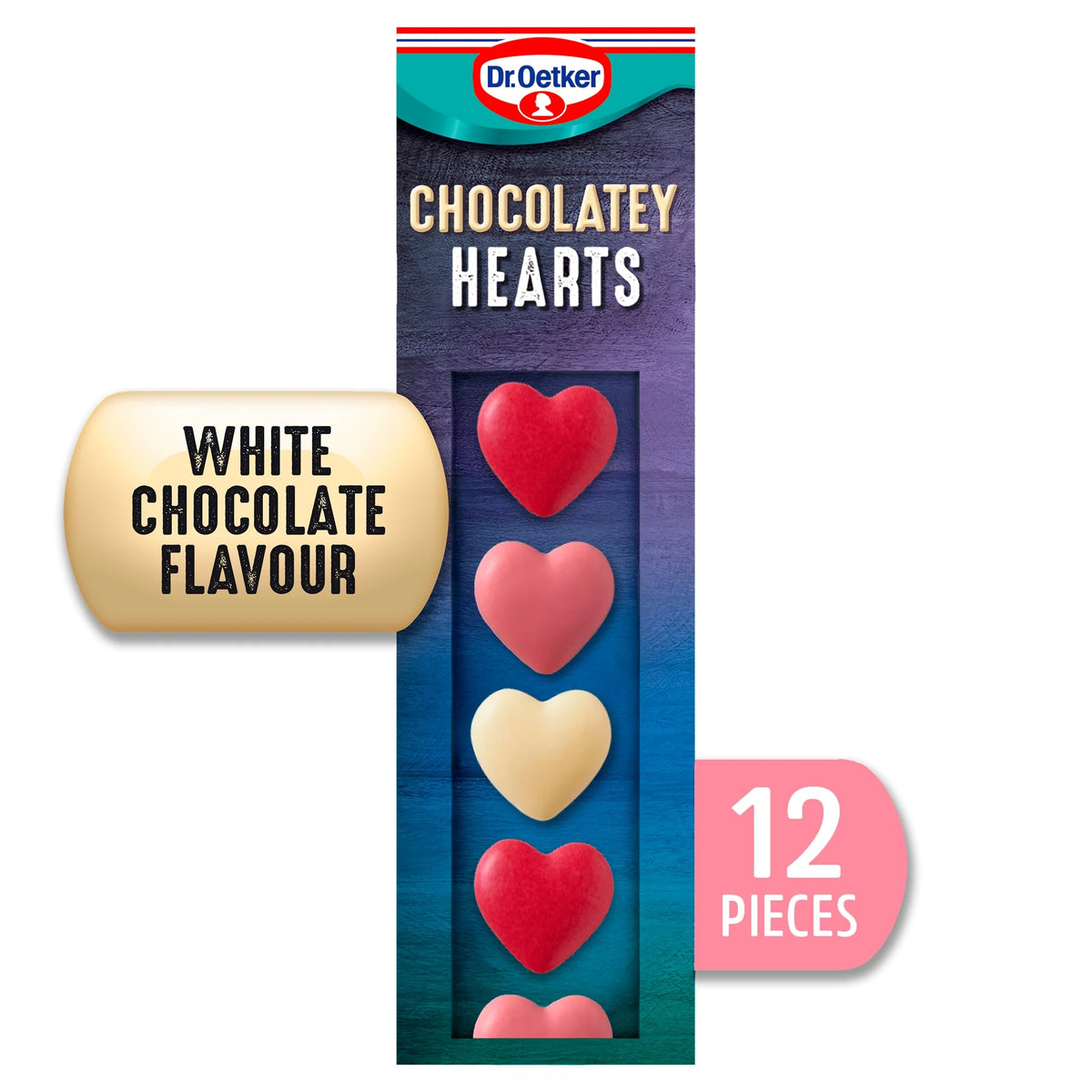 Chocolatey Hearts White Chocolate by Dr. Oetker
