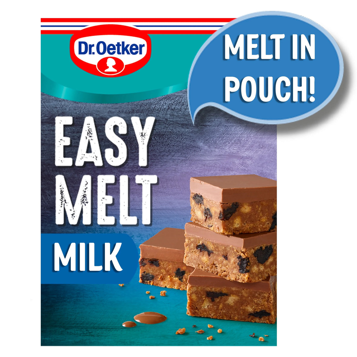 Easy Melt Chocolaty Cake Covering Milk Chocolate Cover by Dr. Oetker