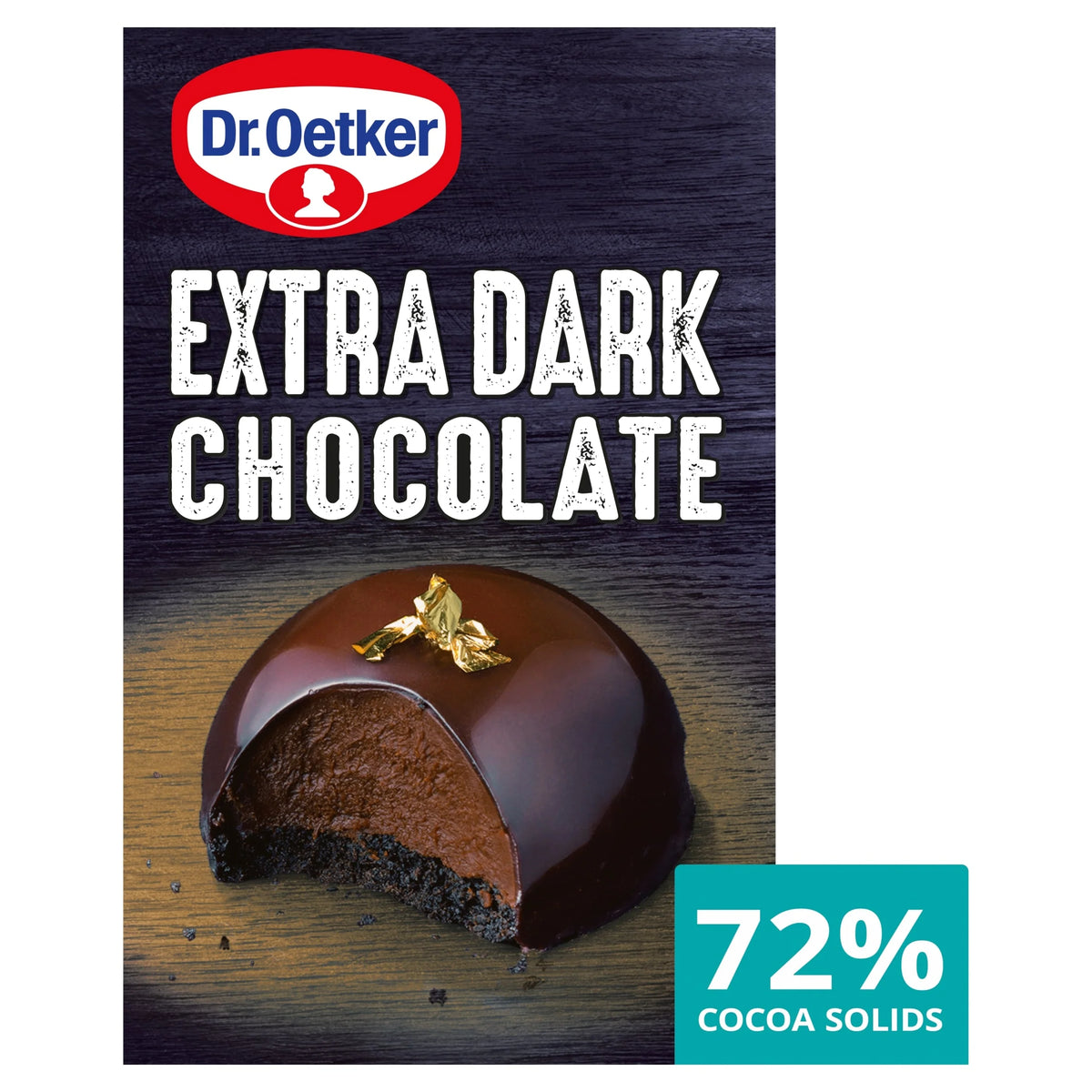 Extra Dark Chocolate 72% 100g by Dr. Oetker