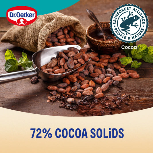 Extra Dark Chocolate 72% 100g by Dr. Oetker