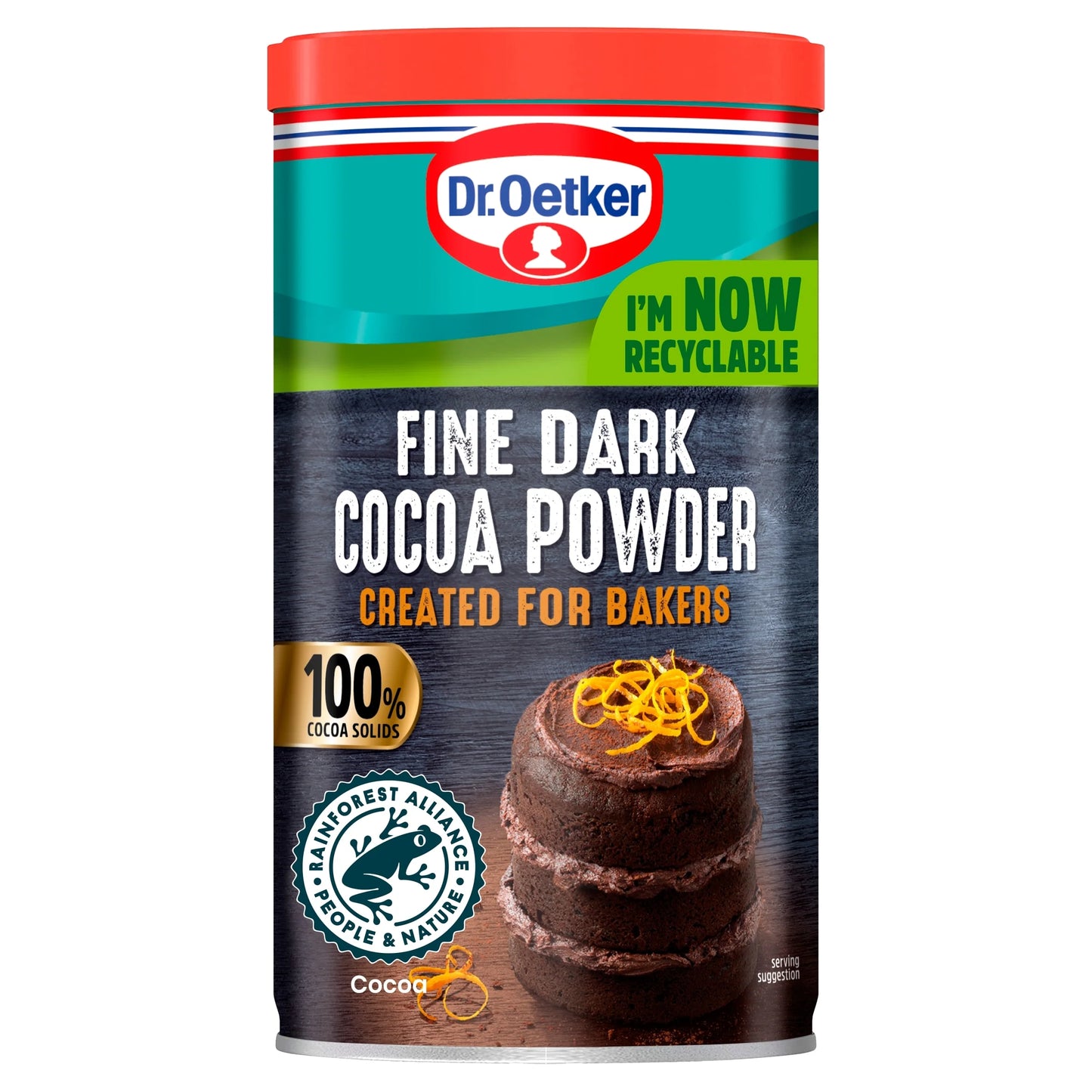 Dr Oetker Fine Dark Cocoa Powder Tub 190g by Dr. Oetker