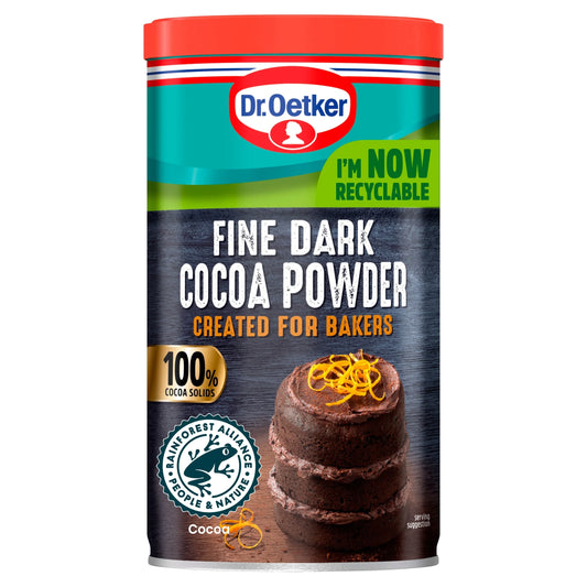 Dr Oetker Fine Dark Cocoa Powder Tub 190g by Dr. Oetker