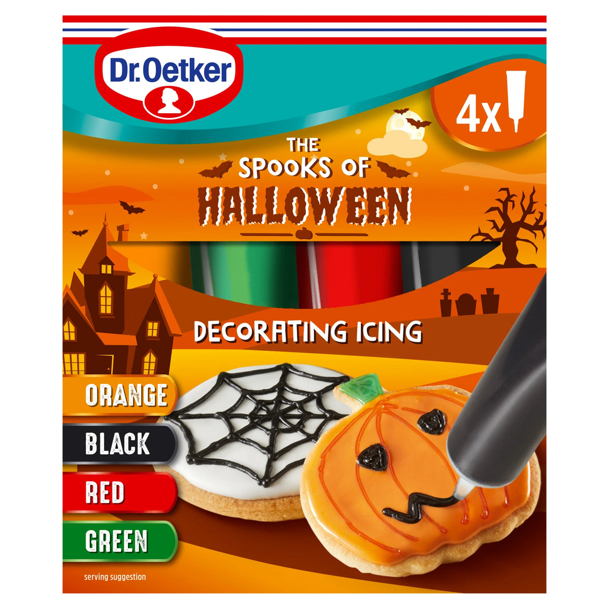 Halloween Decorating Icing 4 X19g by Dr. Oetker at The British Vault