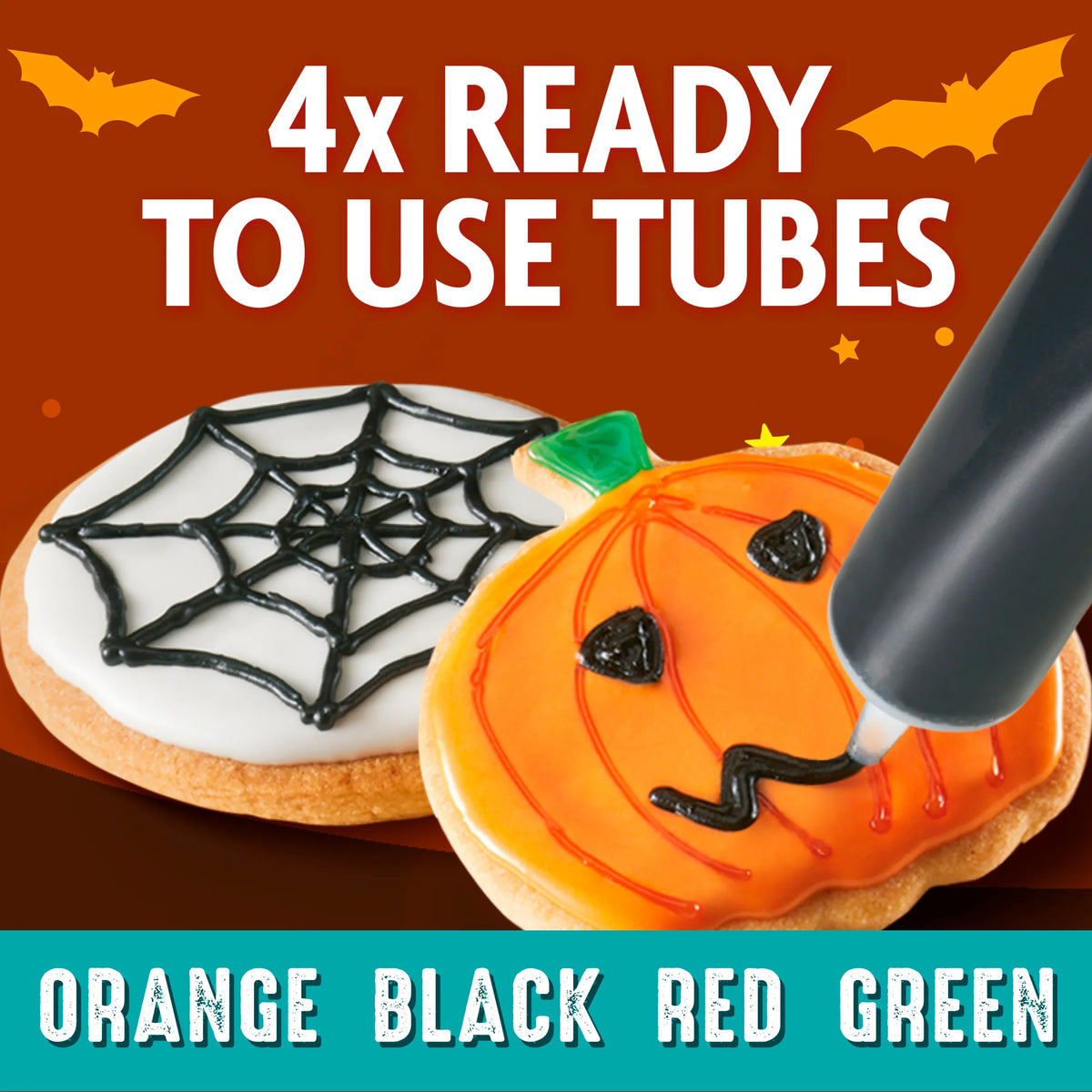 Halloween Decorating Icing 4 X19g by Dr. Oetker at The British Vault