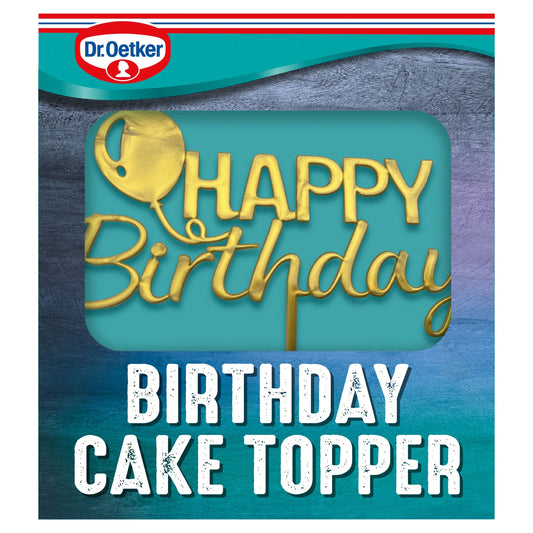 Happy Birthday Cake Topper by Dr. Oetker