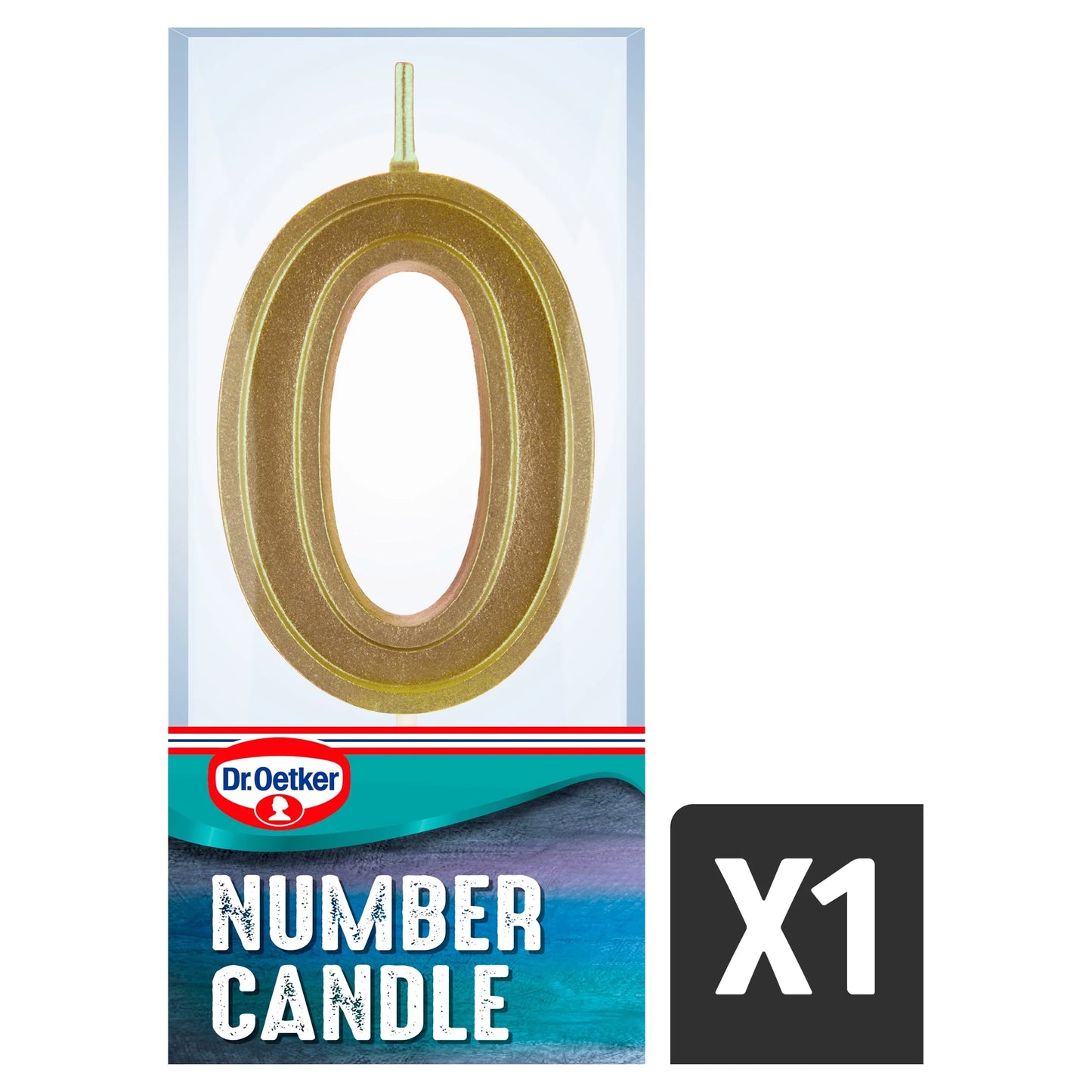 Number 0 Candle by Dr. Oetker