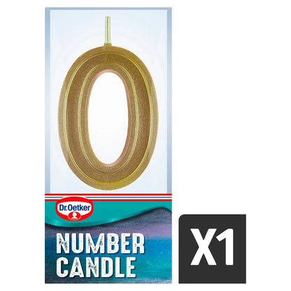 Number 0 Candle by Dr. Oetker