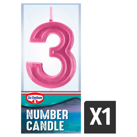 Number 3 Candle by Dr. Oetker