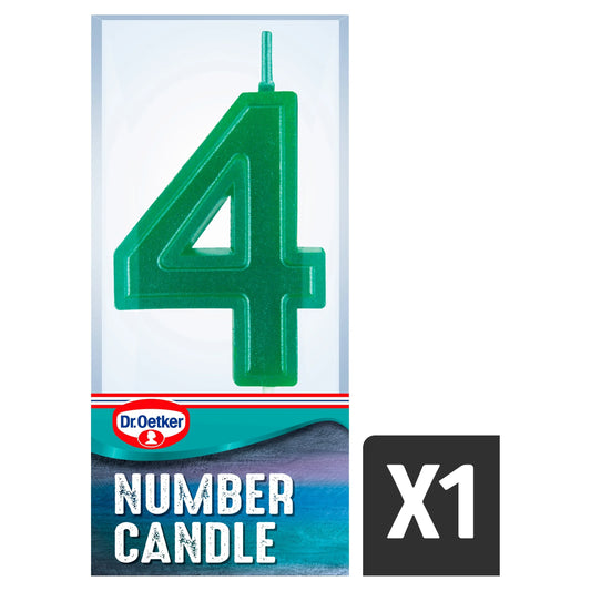 Number 4 Candle by Dr. Oetker