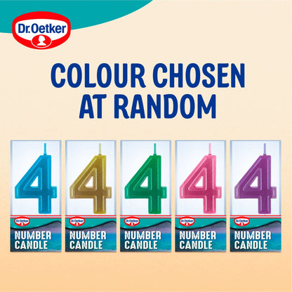 Number 4 Candle by Dr. Oetker