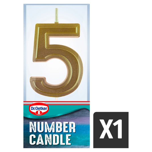 Number 5 Candle by Dr. Oetker