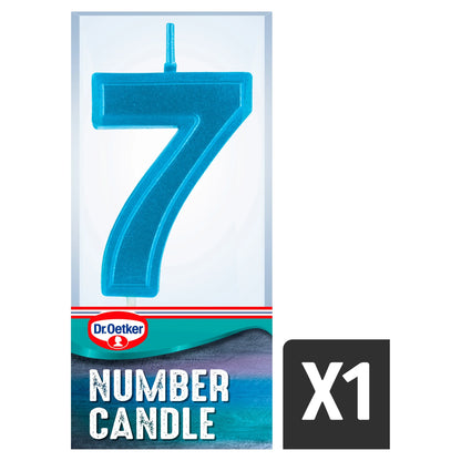 Number 7 Candle by Dr. Oetker