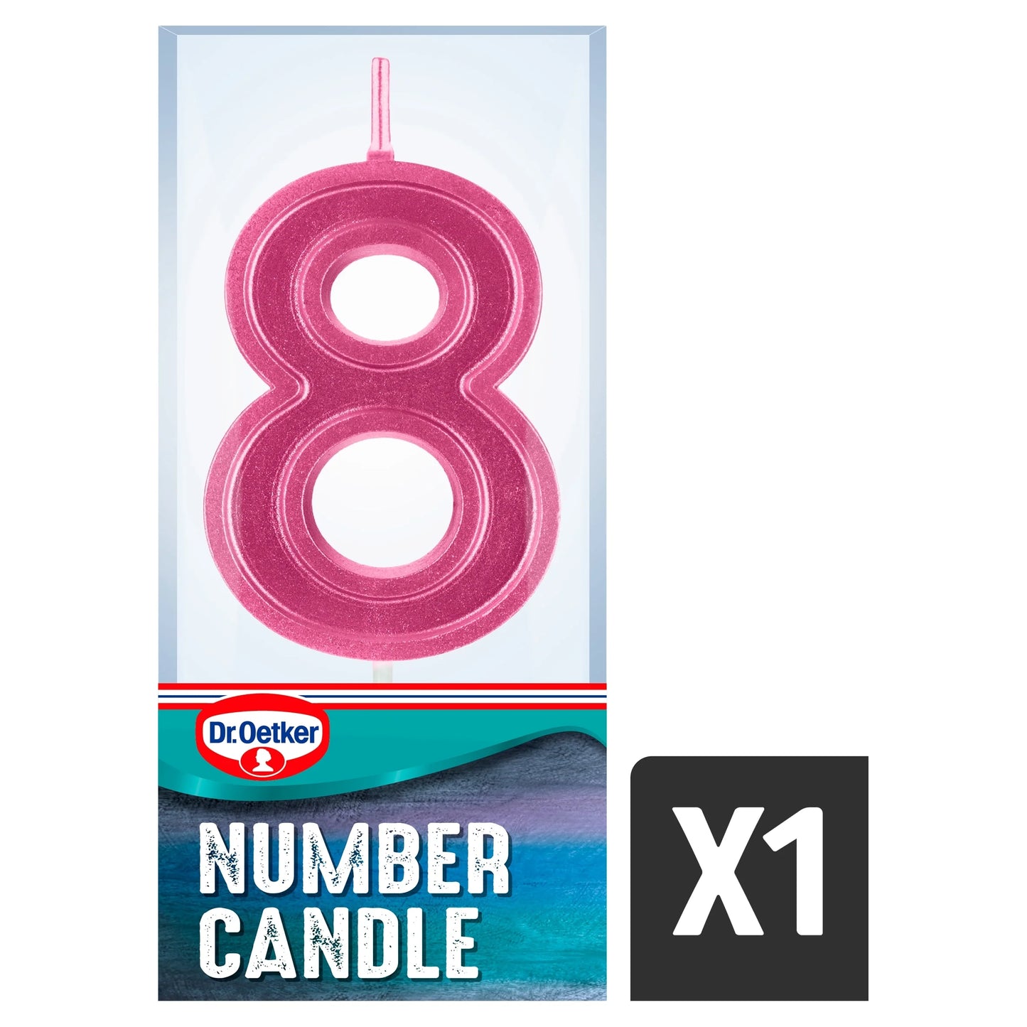 Number 8 Candle by Dr. Oetker