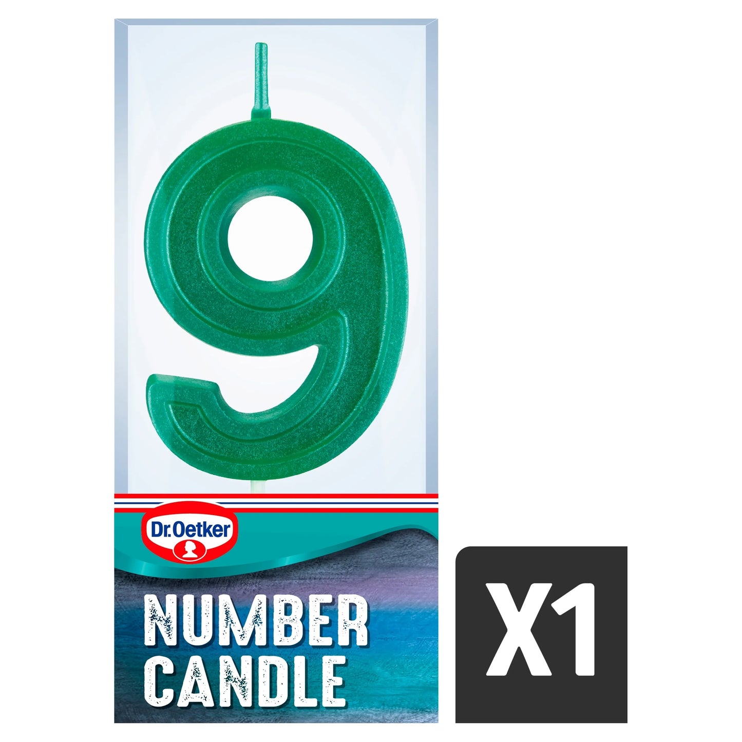 Number 9 Candle by Dr. Oetker