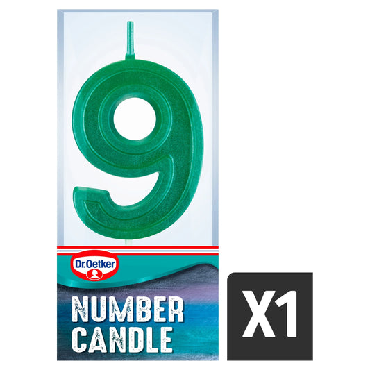 Number 9 Candle by Dr. Oetker