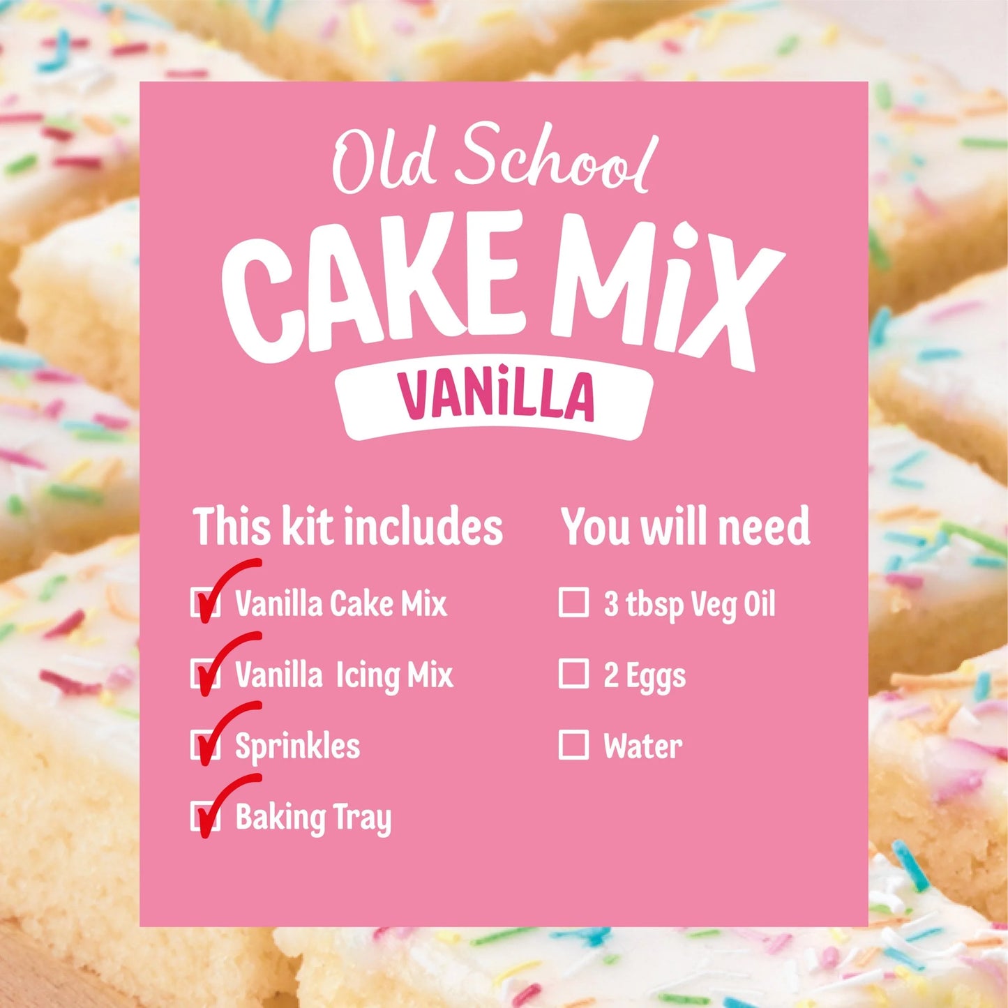 Old School Cake Mix - Vanilla 436g by Dr. Oetker